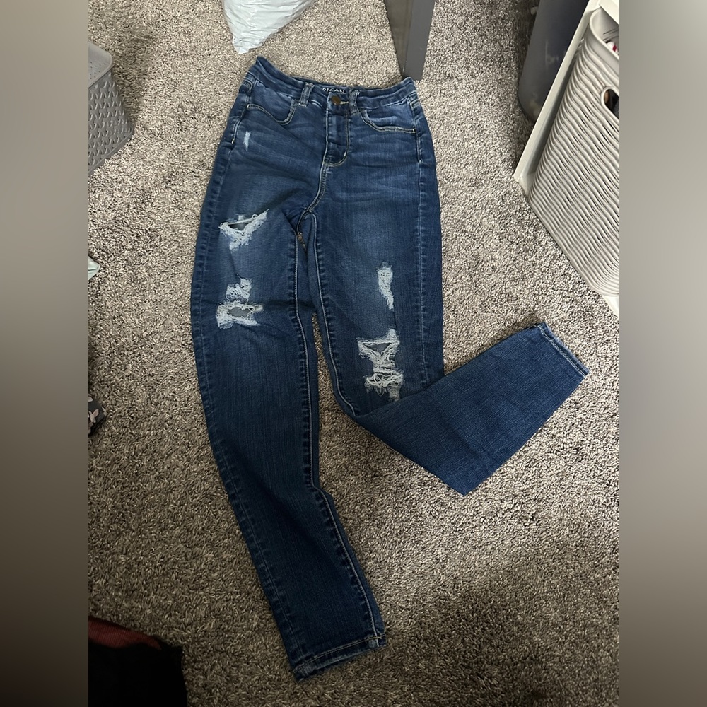 Dark Wash American Eagle Skinny Jeans
